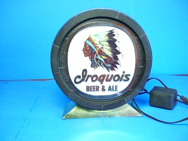 Vintage Rare IROQUOIS BEER & ALE Light - Up \