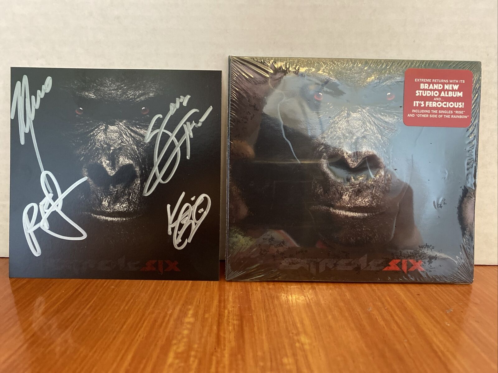 EXTREME: SIX CD WITH BAND SIGNED/AUTOGRAPHED ART CARD NEW & SEALED