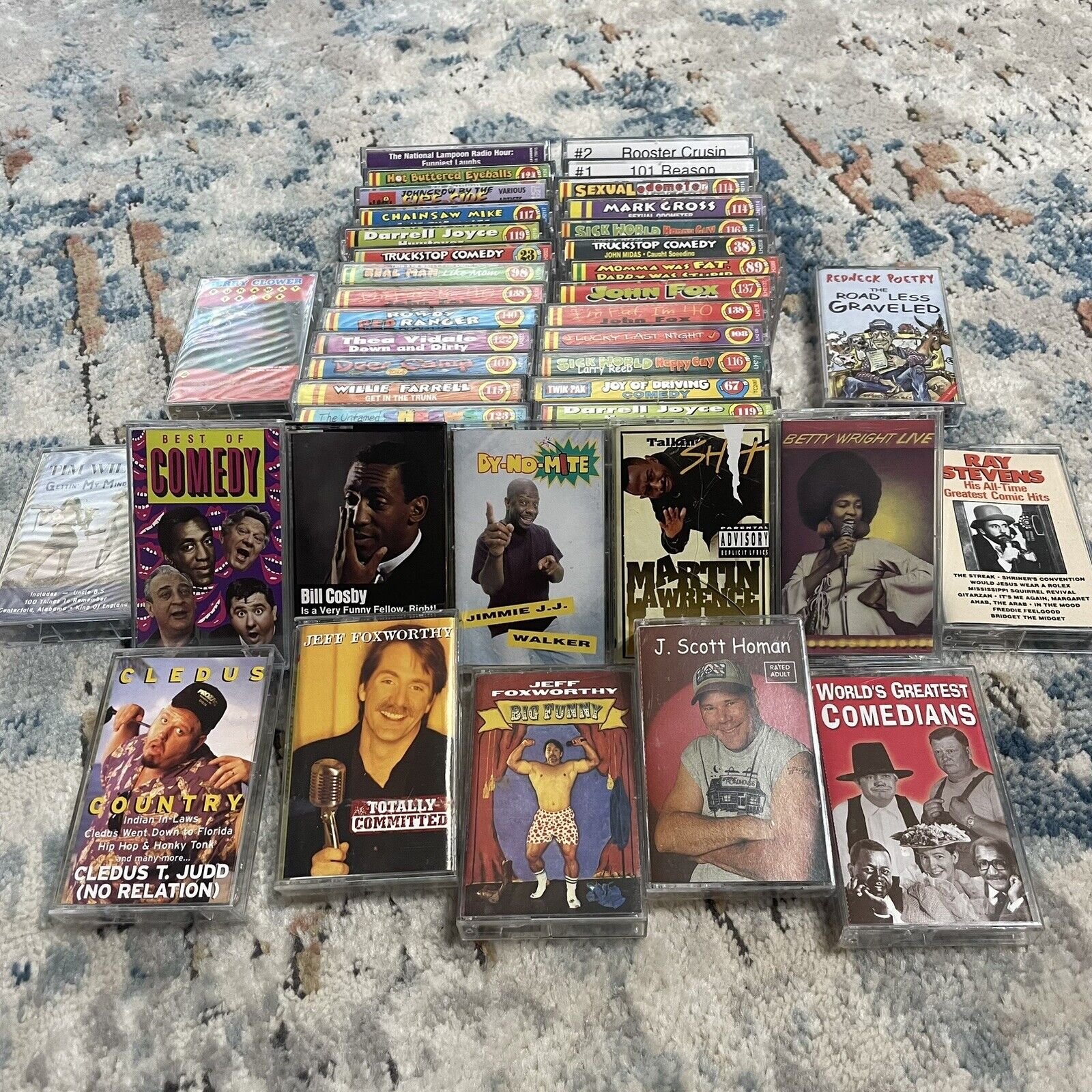 Adult Comedy Lot 40 Best Of Comedy Cassette Types Vintage 60s-2000  Dy-no-mite ￼