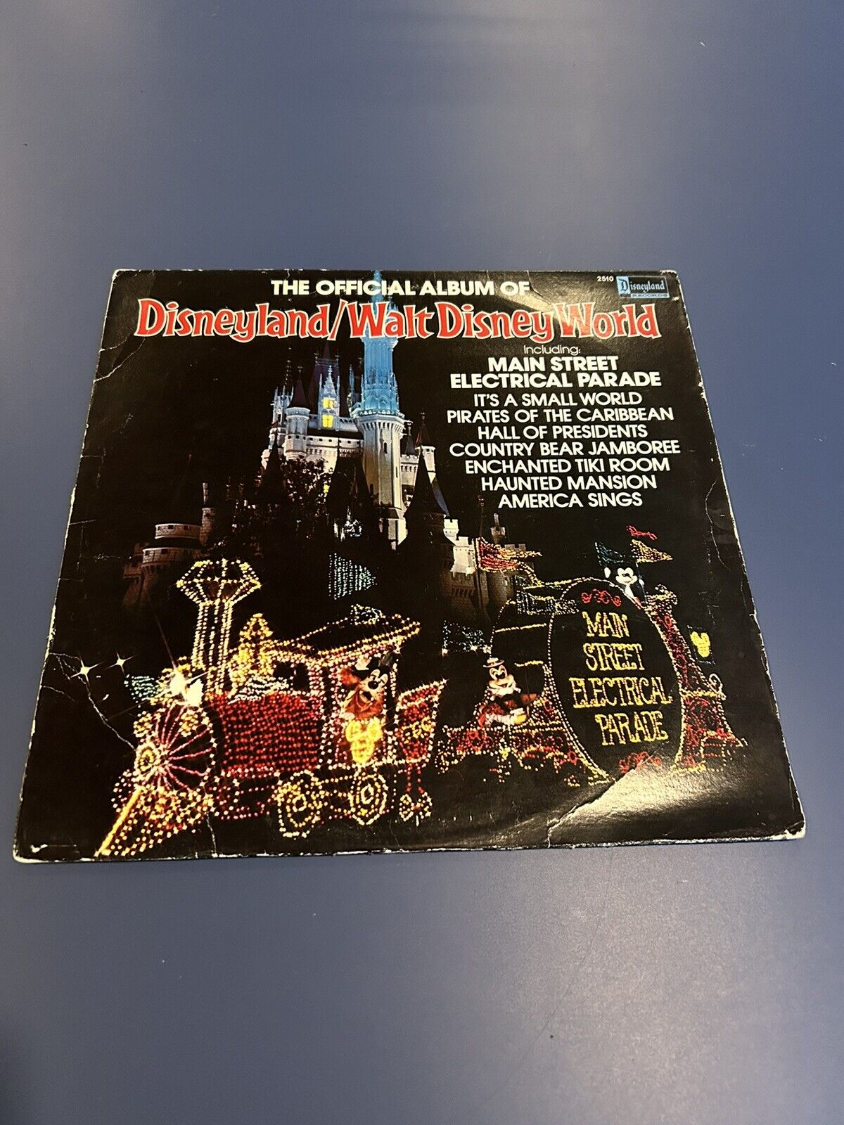 THE OFFICIAL ALBUM OF DISNEYLAND / WALT DISNEY WORLD 1980 Vinyl 2510 Record VG