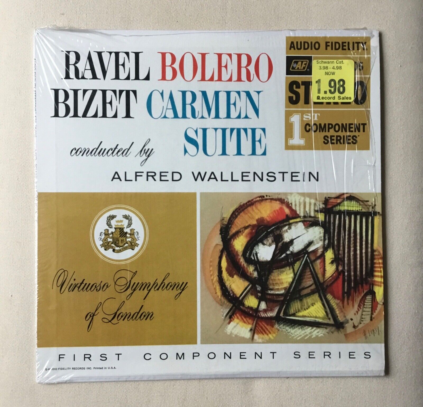 Vintage Ravel and Bizet - Bolero and Carmen Suite- Vinyl LP  FCS 50,005