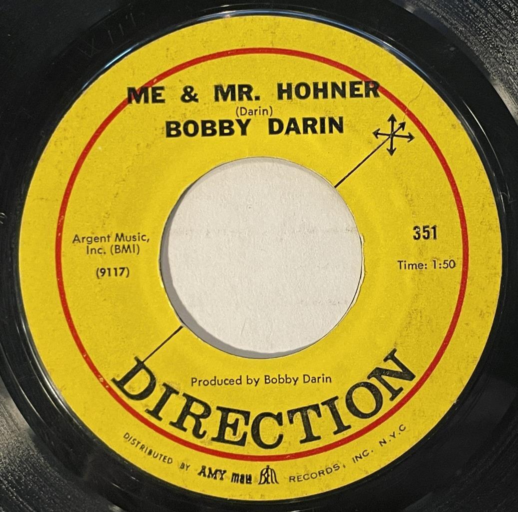 Bobby Darin Me & Mr. Hohner / Song For A Dollar 45 Direction Hippie Funk vg/vg+