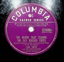 1952 Carl Smith The Blood That Stained The Old Rugged Cross Gethsemane 78 Record picture
