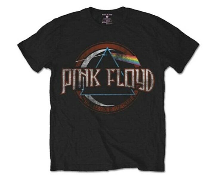 BNWT Merch Pink Floyd Dark Side of the Moon Vintage-Look T-shirt Black S-L