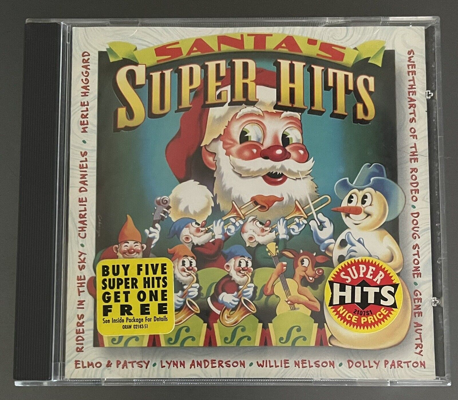 Santa\'s Super Hits CD 1996 Various Artists Willie Nelson Dolly Parton