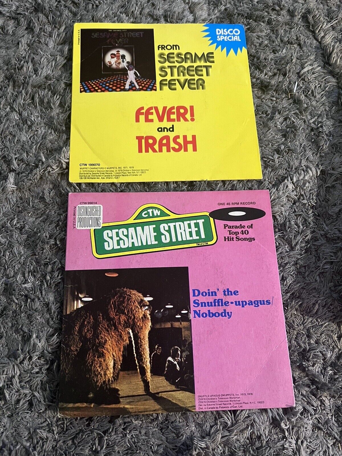 Vintage Sesame Street Record Collection 18 Total