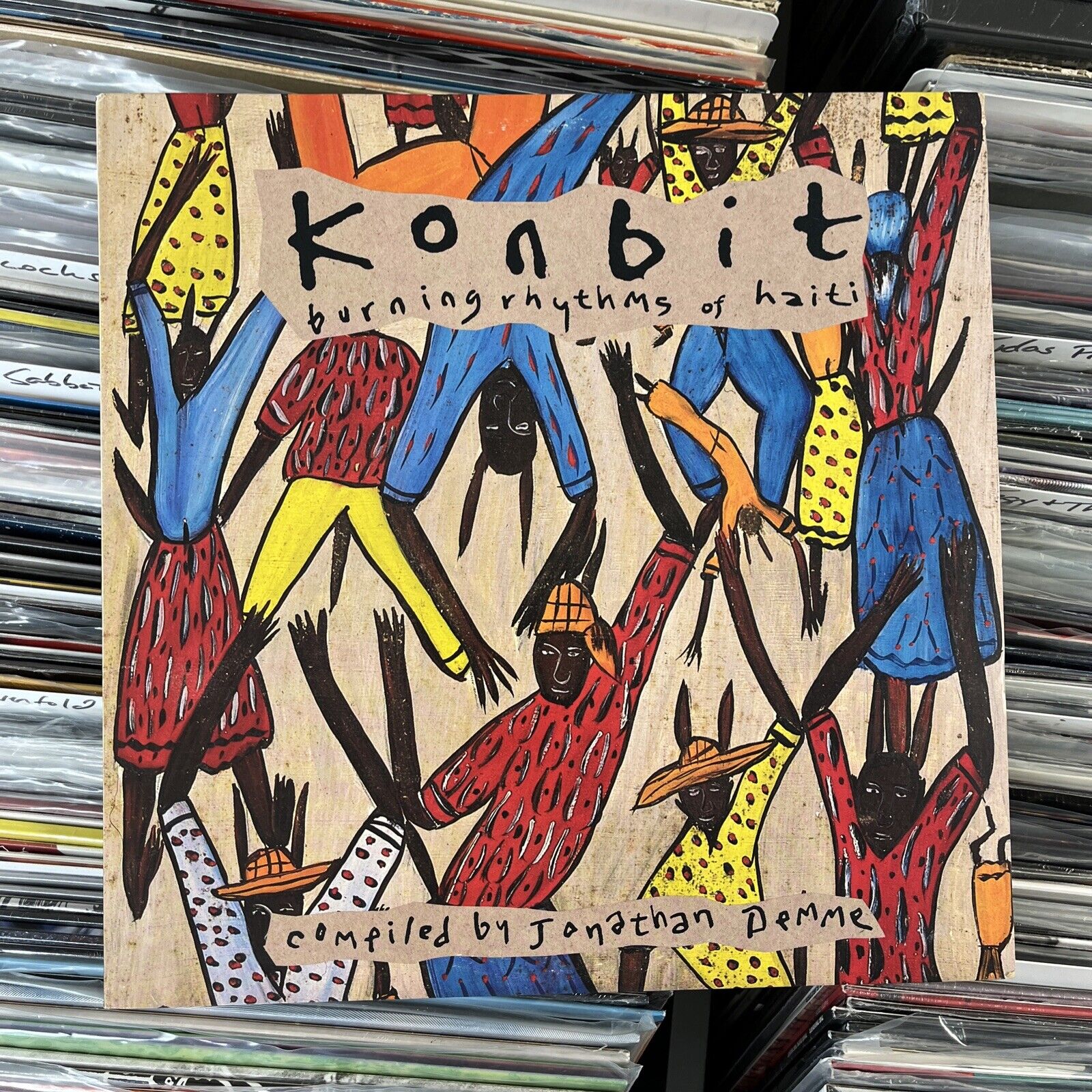 Konbit - Burning Rhythms Of Haiti - Vinyl LP Record Album EX