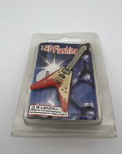 LED Flashing Pin. Red Guitar Vintage Retro 80s 90s. Untested picture