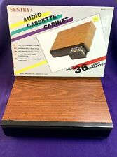 Vintage Sentry Audio Cassette Cabinet - 36 Tape Case Three Drawer Storage - NIB picture
