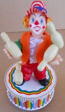 Vintage Music Box, CLOWN PERFORMING On DRUM picture