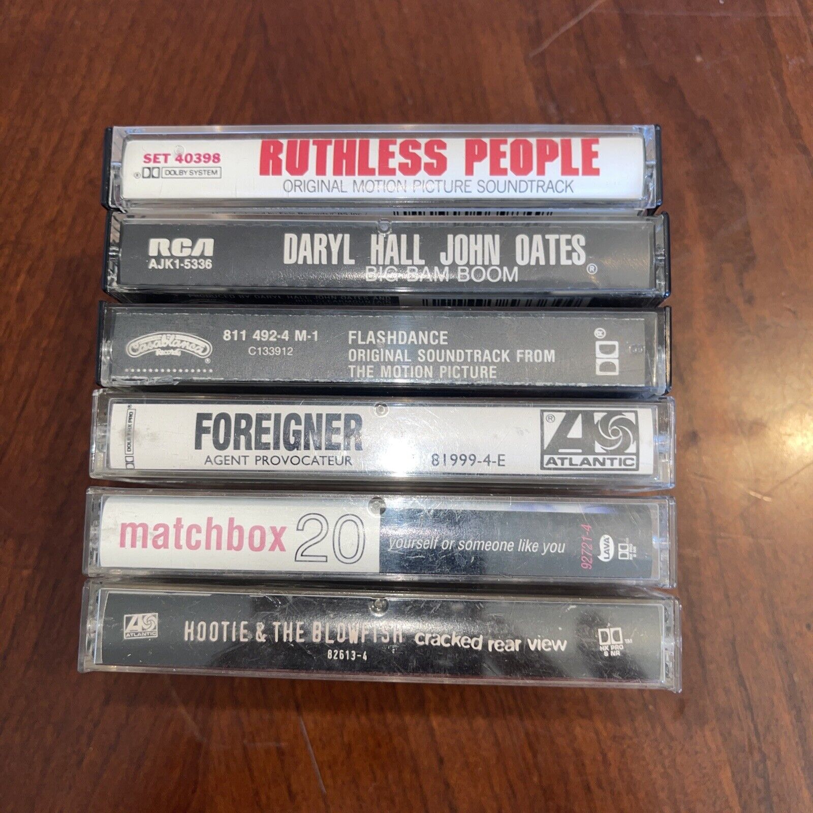 Vintage Cassette Tape Lot of 6 Mixed Cassettes Late 1900’s, Matchbook 20