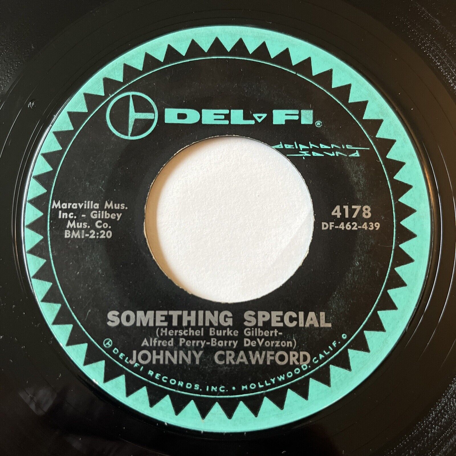 1962 POP Rock JOHNNY CRAWFORD - SOMETHING SPECIAL - 45rpm Record Del-Fi 4178