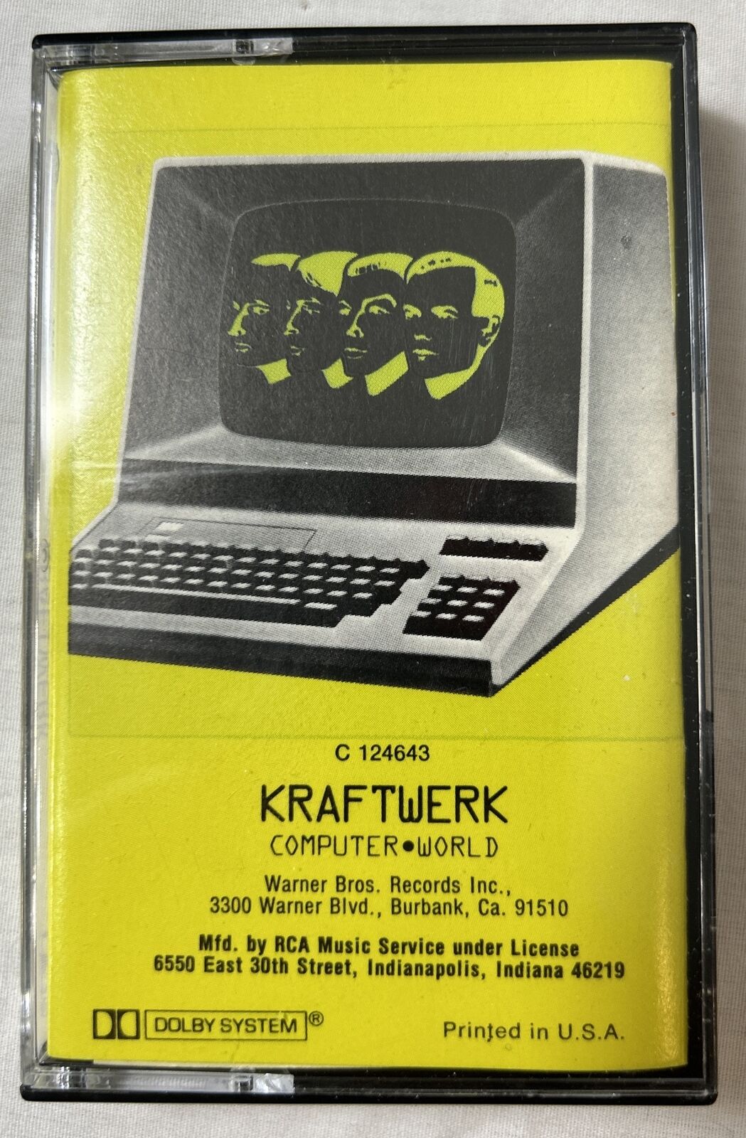 Kraftwerk Computer World Club Edition Rare HTF  Cassette Excellent 1981