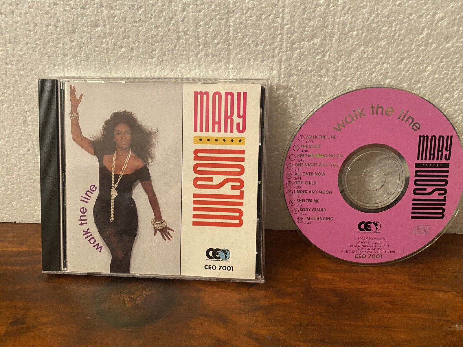 MARY WILSON - Walk The Line - CD - Tested - Mary Wilson Music CD EUC