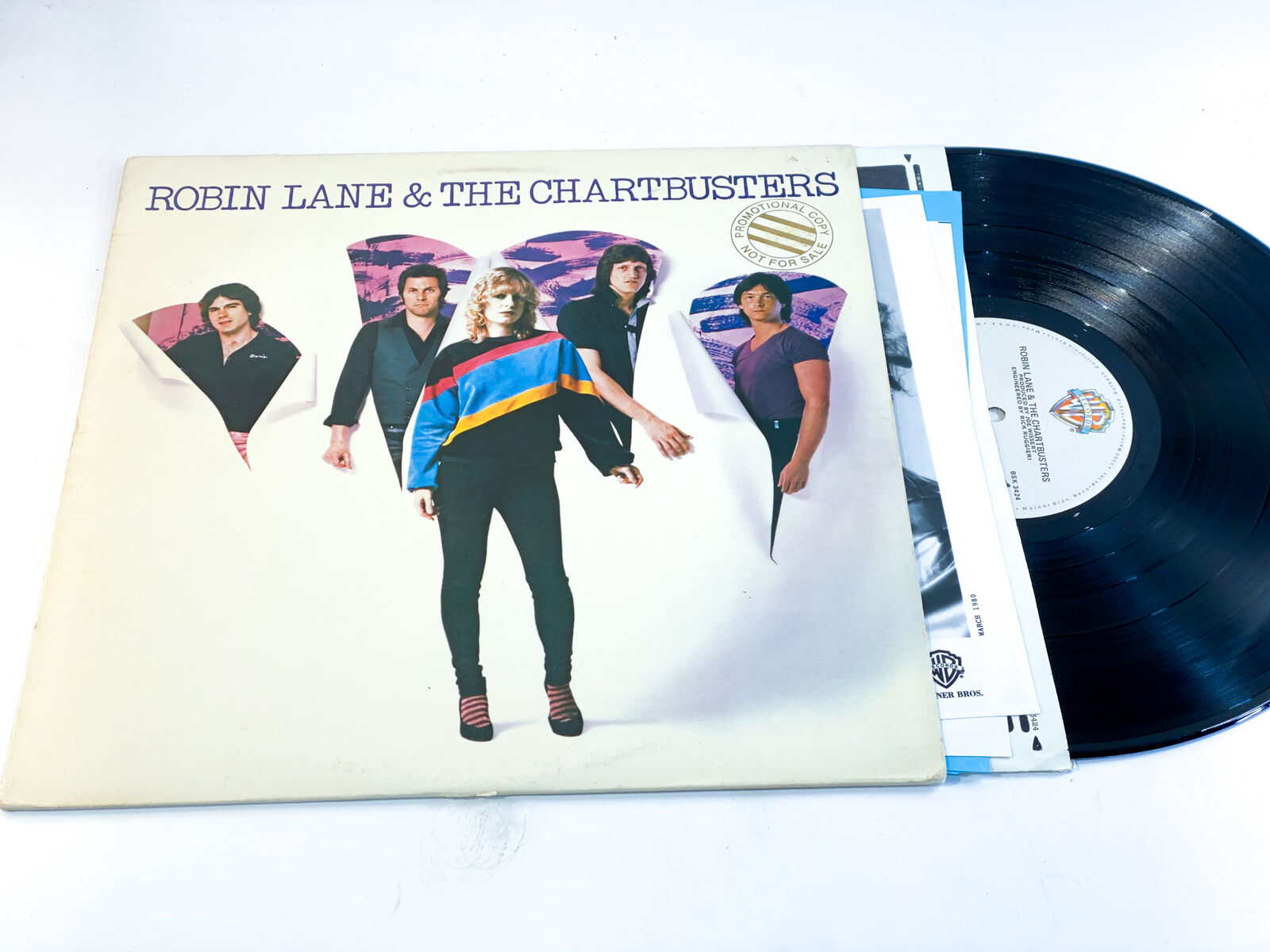 Robin Lane & The Chartbusters Self Titled -  VG+/VG+ BSK 3424 Ultrasonic Clean