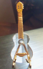 Swarovski Crystal Memories Guitar (acoustic) with Stand. Swan Marked. No box/coa picture