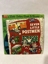 WALT DISNEY Seven Little Postmen 222 A Little Golden Book & Record DISNEYLAND picture