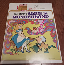 Vintage Walt Disney's Alice in Wonderland Youth Musical Sheet Music picture