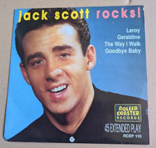ROCKABILLY REPRO: JACK SCOTT - Rocks  Leroy + 3 ROLLERCOASTER UK EP picture