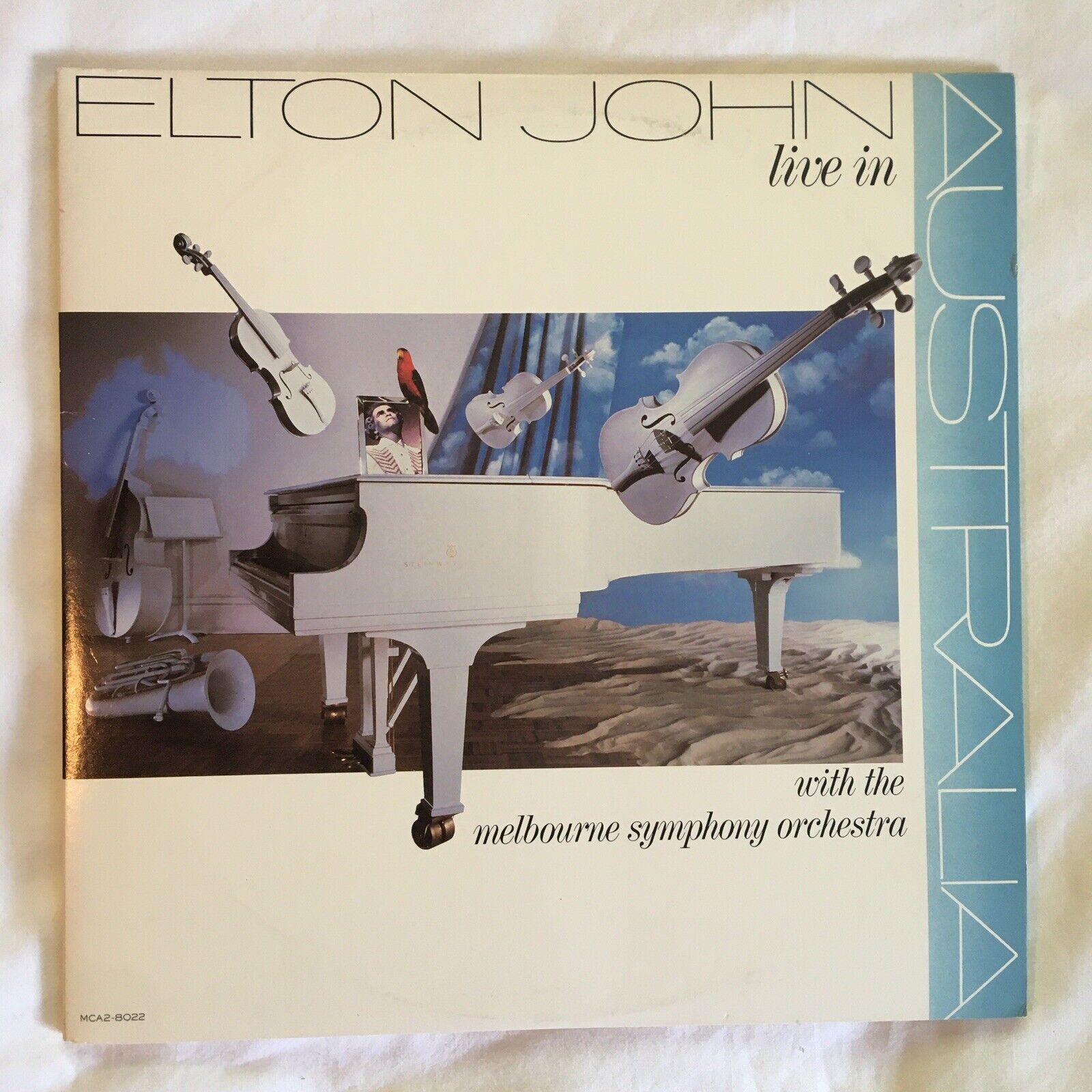ELTON JOHN LIVE IN AUSTRALIA WITH THE MELBOURNE SYMPHONY ORCHESTRA ~ DOUBLE LP