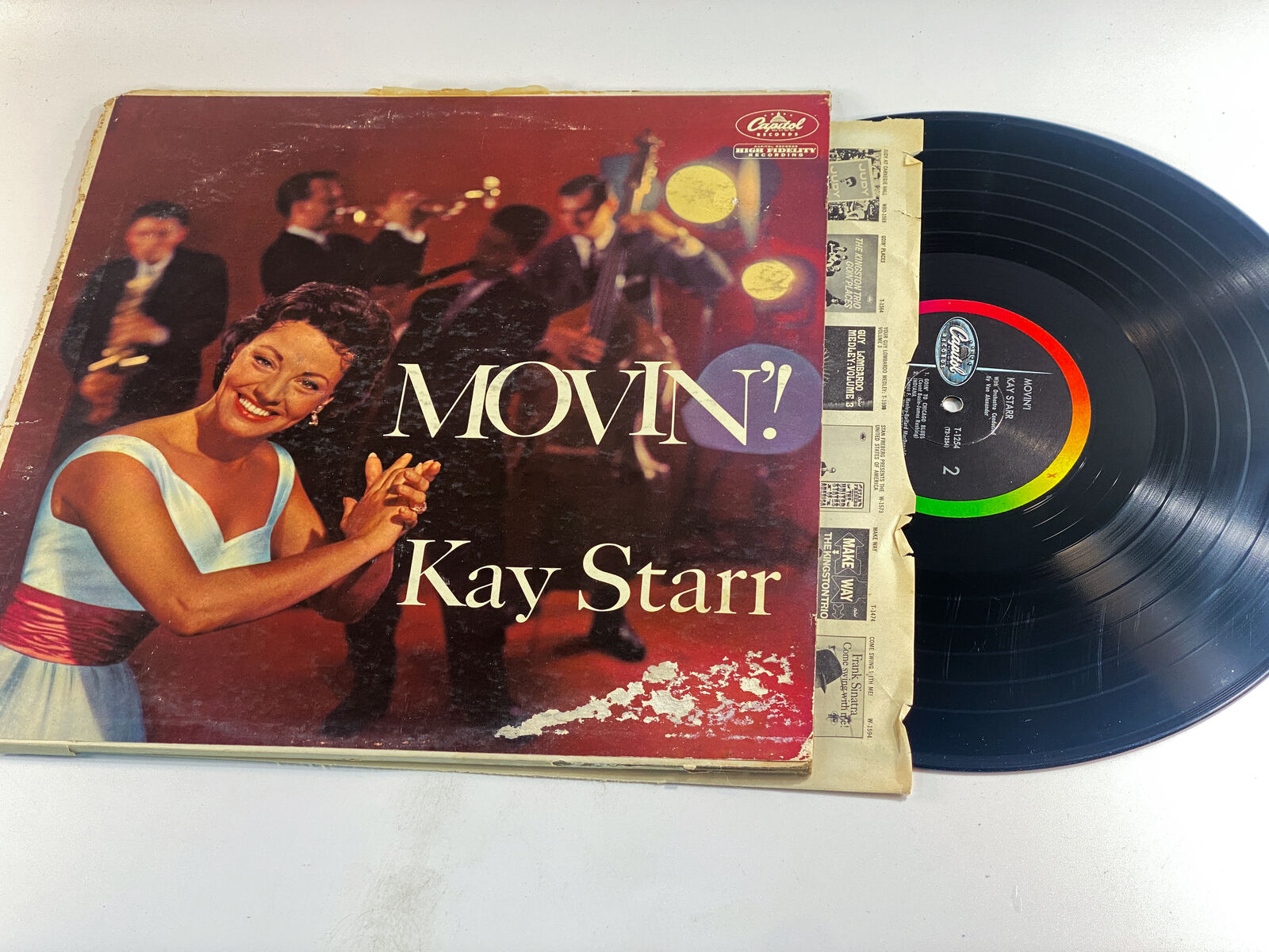 Kay Starr - Movin\' 1959 VG+/VG Ultrasonic Clean Vintage Vinyl