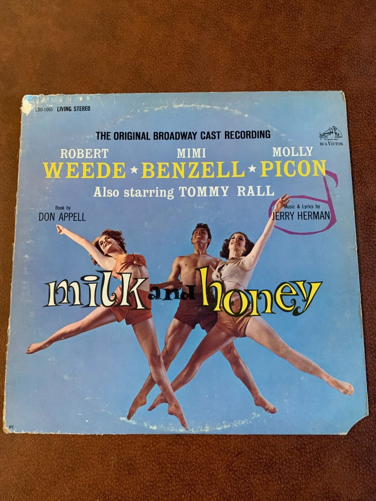 Milk And Honey  The Original Broadway Cast Rec. 1961 LSO-1065 Vinyl 12\'\' Vintage