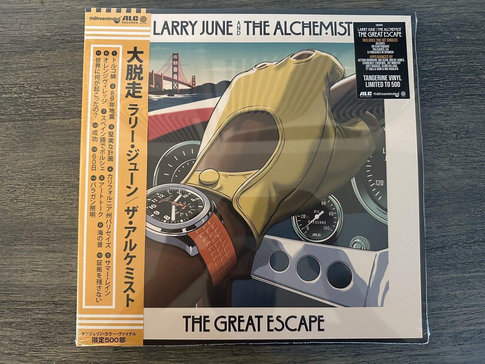 Larry June x The Alchemist -  The Great Escape LP w/Obi Tangerine Vinyl 001/500
