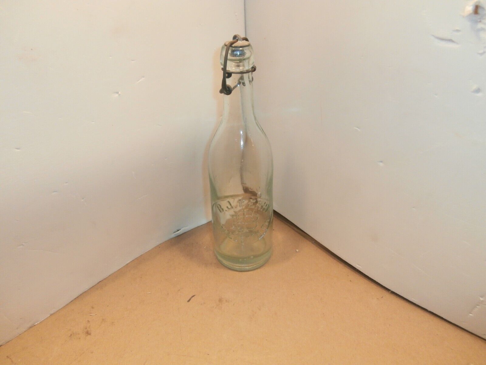 B. J. Ferry Blob top soda bottle, Hazleton, PA Freeland Drums Conyngham