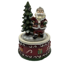 Christmas Music Box Plays We Wish You a Merry Christmas Vintage picture