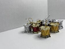 Mini Drums Ornaments Christmas House Multicolor Music Instruments Holiday  picture