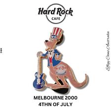 Hard Rock Cafe  Melbourne 4th of July 2000 Kangaroo Souvenir Gift Rare Music Pin picture