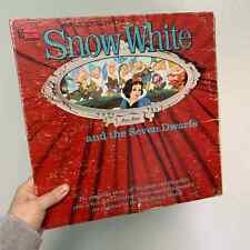 Walt Disney's Snow White and the Seven Dwarfs LP Vinyl Record with Story Book picture