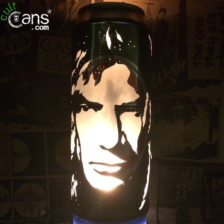 Dave Mustaine Beer Can Lantern Megadeth Pop Art Lamp, Metallica, Unique Gift