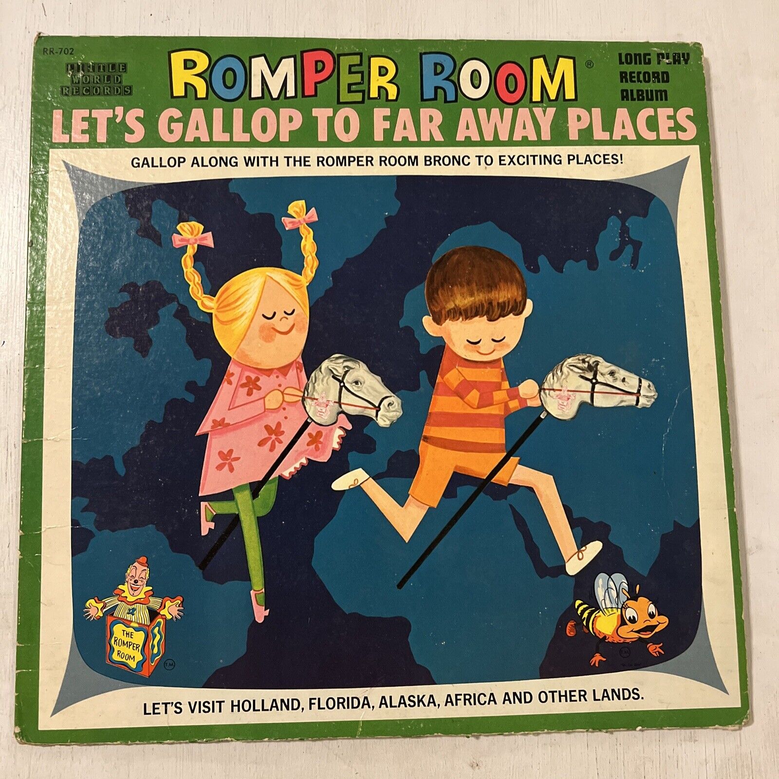 1966 Romper Room Presents Let\'s Gallop To Far Away Places VINYL LP G+/VG