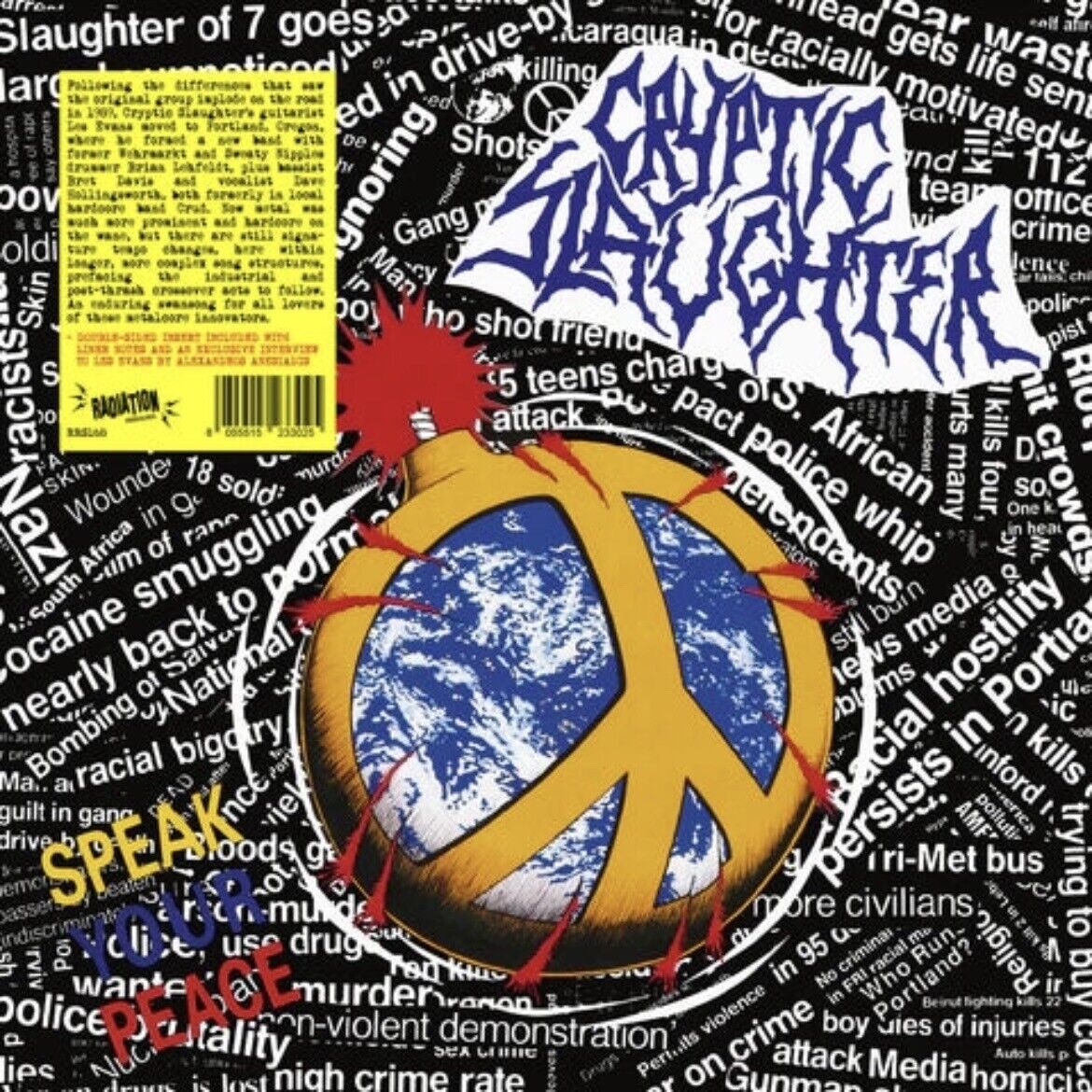 Cryptic Slaughter~Speak Your Peace~Thrash Metal~NEW~Quick Shipping