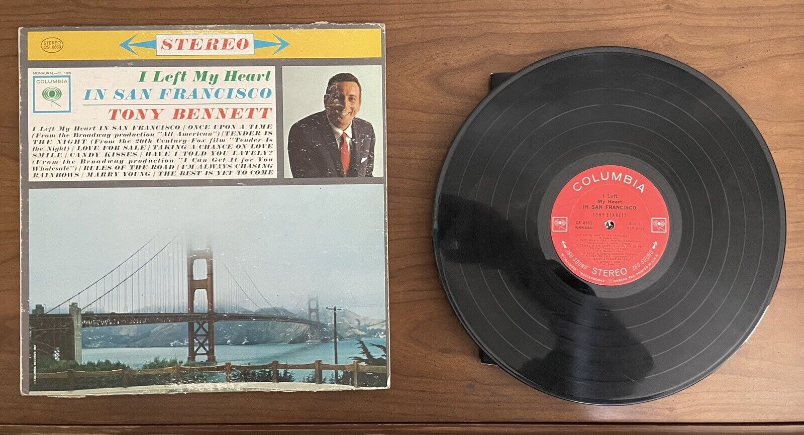 Tony Bennett I Left My Heart In San Francisco 1962 Vintage Original LP CS 8669
