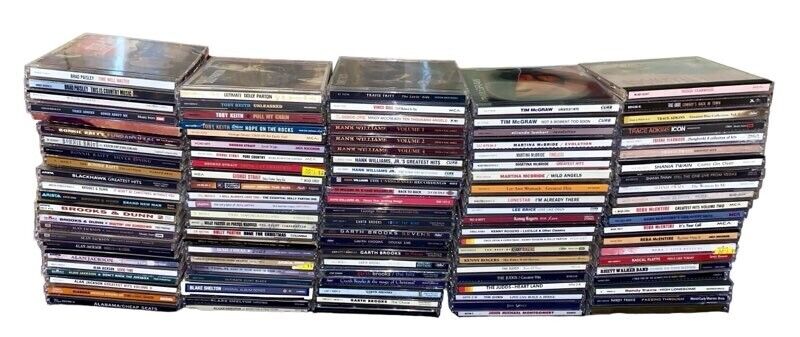Country Music 120 CD Albums Lot