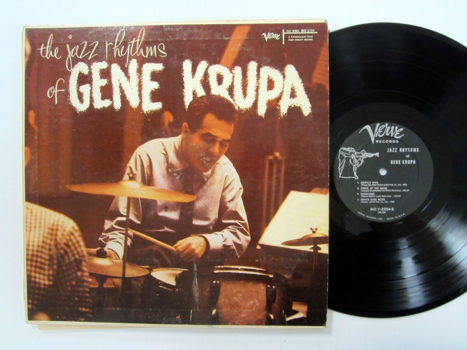 GENE KRUPA the Jazz Rhythms of LP Verve Deep Groove MINT- vinyl jazz  a7945