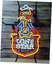 Neon Signs Beer Bar Bedroom Lone Stars Sign Lone Stars Beer Cowgirl Guitar picture
