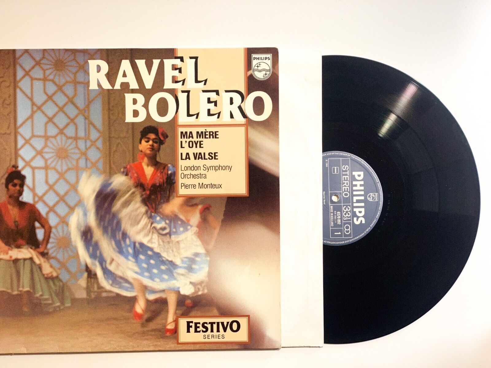 Vintage Vinyl LP Record Ravel Bolero Ma Mere LOye La Valse NM/EX