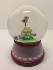 Music Box Snow Globe With Bird Standing on Turtle You Are My Sunshine Vintage picture