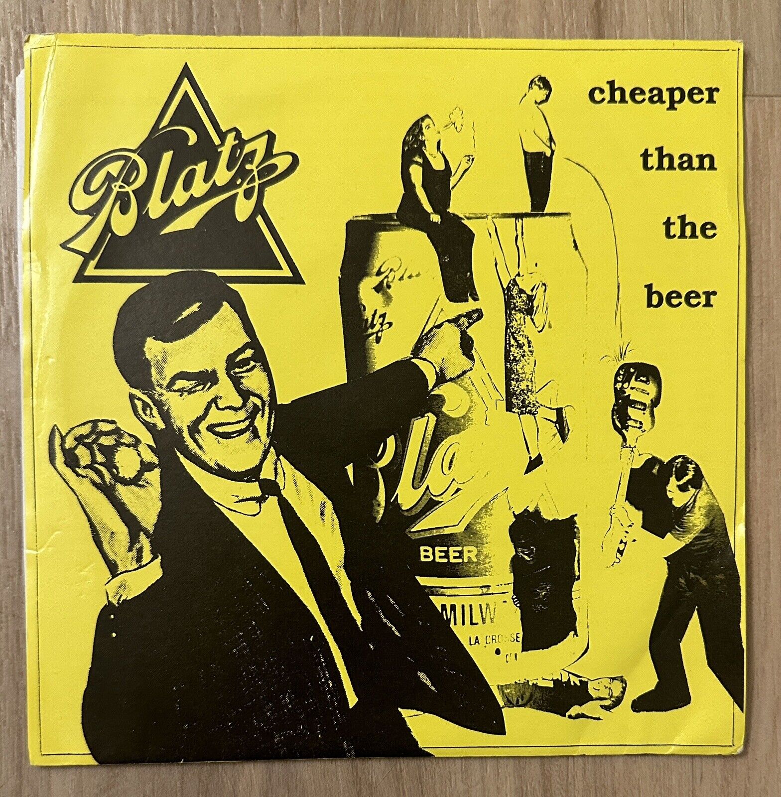 Blatz-Cheaper Than The Beer  7” Vinyl  1990 Lookout Records Punk 45rpm EX OP