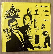 Blatz-Cheaper Than The Beer  7” Vinyl  1990 Lookout Records Punk 45rpm EX OP picture