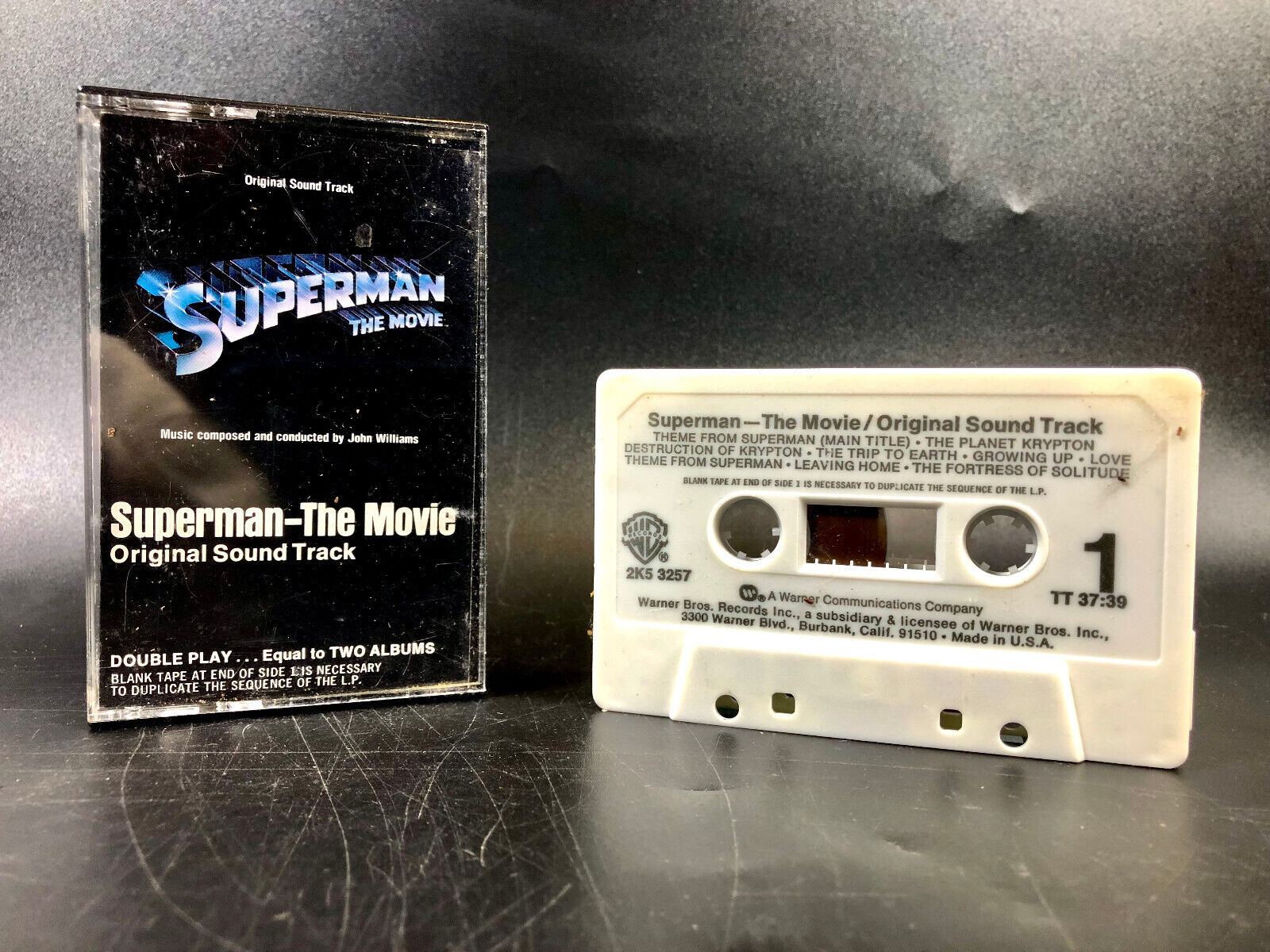 Superman The Movie Original Soundtrack 1978 Vintage Cassette Comics Warner Bros