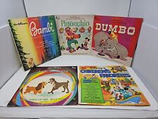 VINTAGE Walt Disney's Vinyl Records (Disneyland Record) - Dumbo Bambi Pinocchio picture