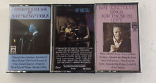 Vintage Cassette Lot Of 3 Nat King Cole - Those In Love, Ballads & Best Of picture