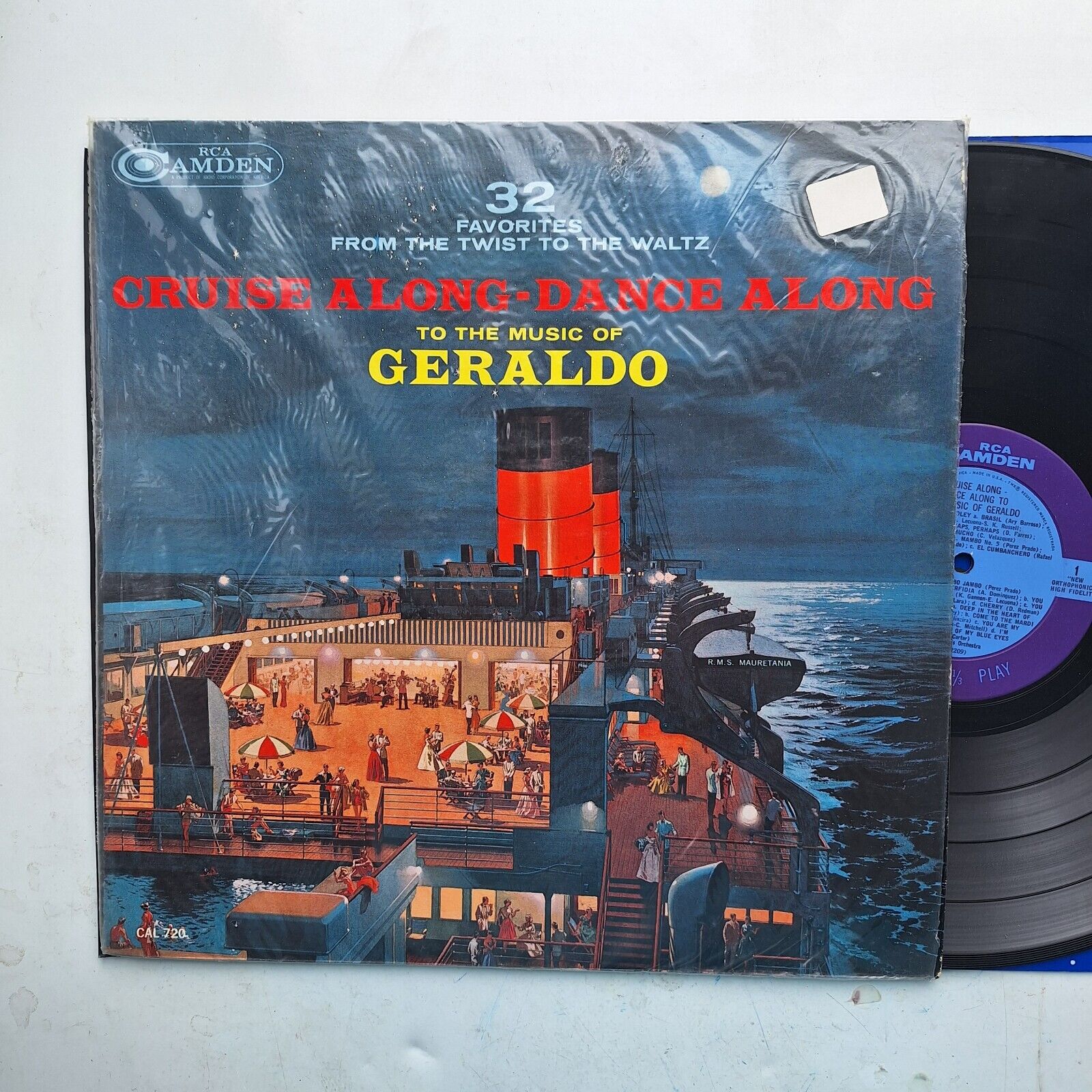 Geraldo Cruise Along-Dance Along to the Music of Geraldo Vinyl LP Shrink 1962