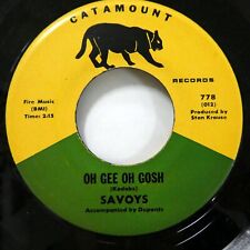 the SAVOYS 45 Vision Of Love / Oh Gee Oh Gosh CATAMOUNT doowop VG++      #2429 picture