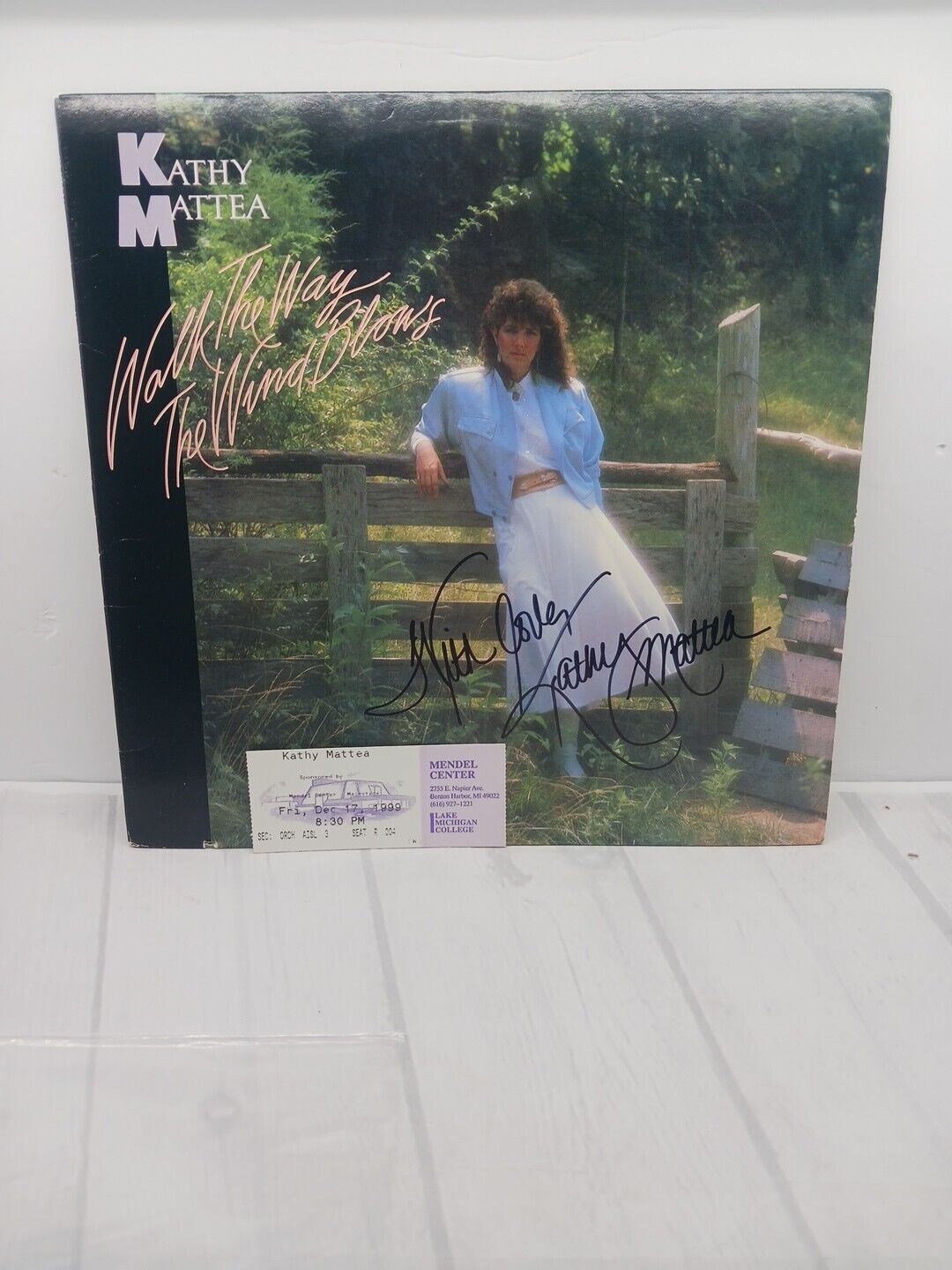 Kathy Mattea Autographed  Lp Vinyl Vintage Country 1970s 1980s 1990s Classic