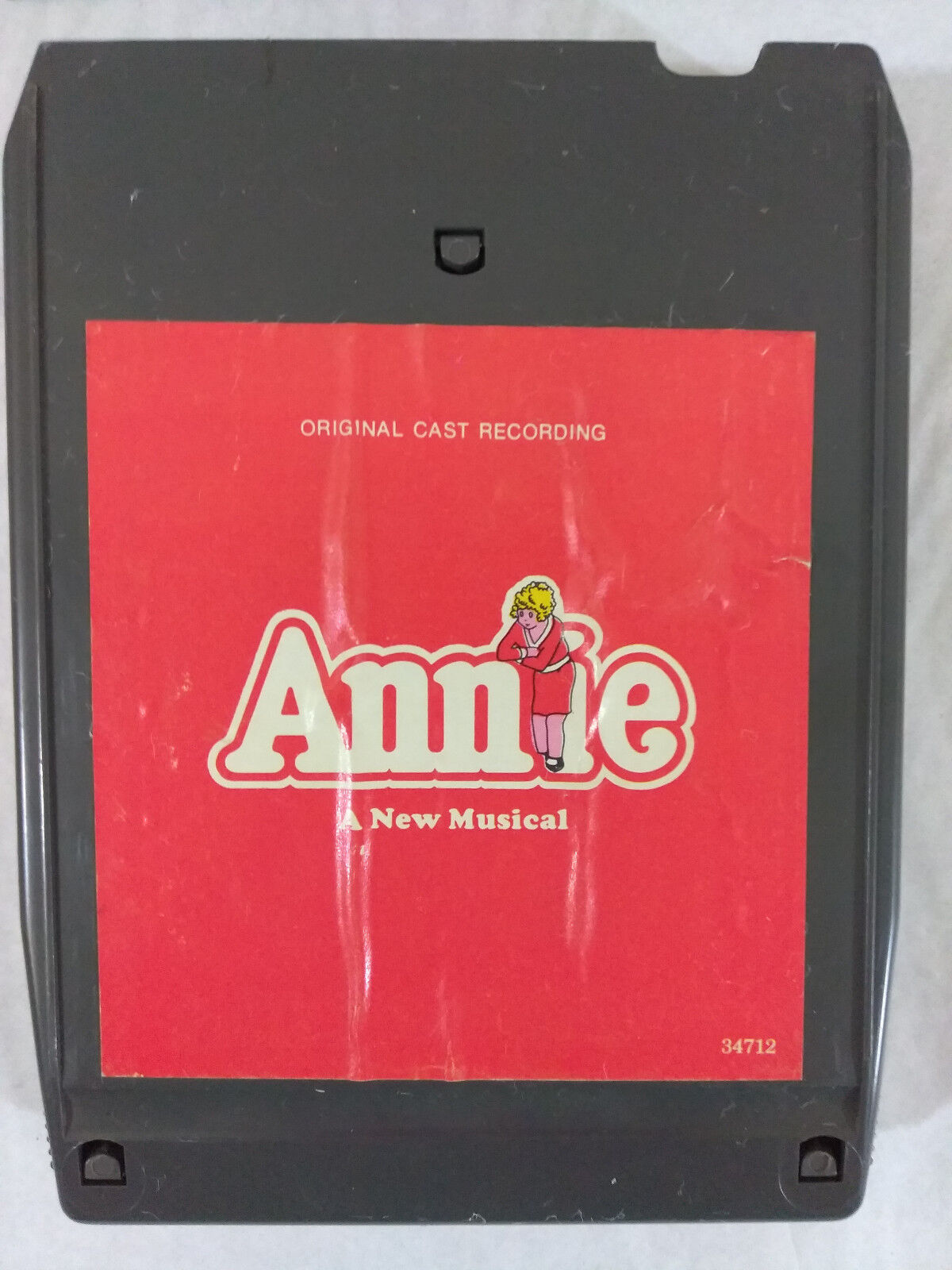 Vintage ANNIE Soundtrack Original Cast 8-Track Tape 1977 TESTED Ships FREE